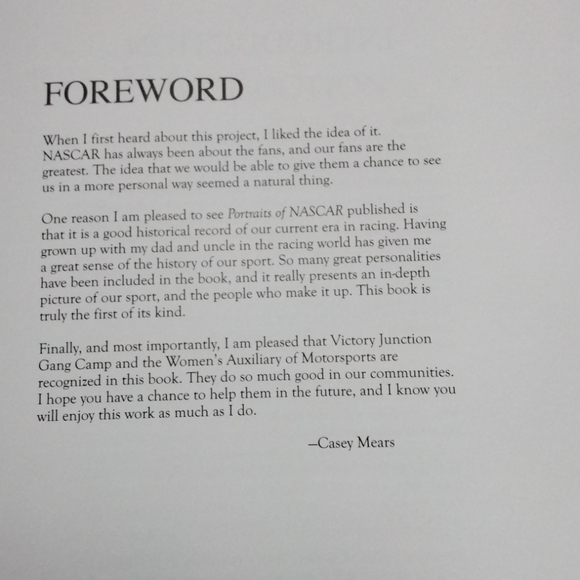 COFFEE TABLE BOOK Portraits of NASCAR - Picture 5 of 5